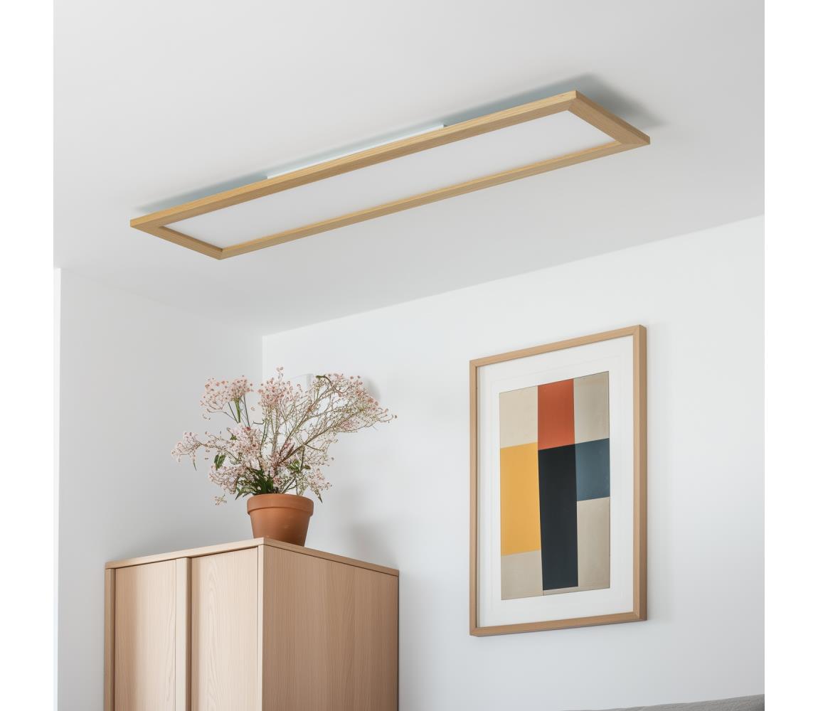 Eglo - LED RGBW Ściemnialny panel SALOBRENA-C LED/31W/230V brązowy + pilot