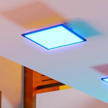 Eglo - LED RGBW ściemnialny plafon sufitowy LED/14W/230V 2700-6500K 30x30 cm czarny