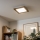 Eglo - LED RGBW ściemnialny przysufitowy panel SALOBRENA-C WOOD LED/16W/230V 2700-6500K 34x34 cm brązowy + pilot zdalnego sterowania