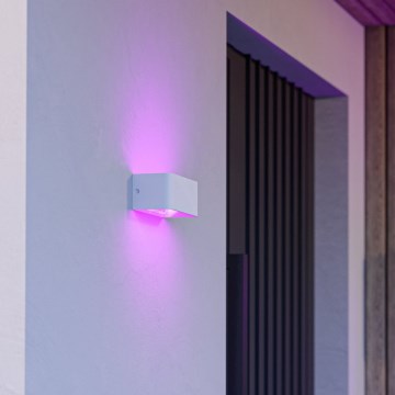 Eglo - LED RGBW ściemnialny zewnętrzny kinkiet LED/10W/230V 2700-6500K IP55 biały