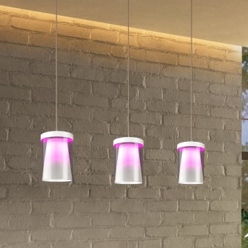 Eglo - LED RGBW Ściemnialny żyrandol na lince 3xLED/3,7W/230V 2700-6500K białe ZigBee