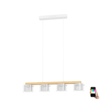 Eglo - LED RGBW Ściemnialny żyrandol na lince 4xLED/3,7W/230V 2700-6500K