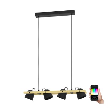 Eglo - LED RGBW Ściemnialny żyrandol na lince 4xLED/3,7W/230V 2700-6500K