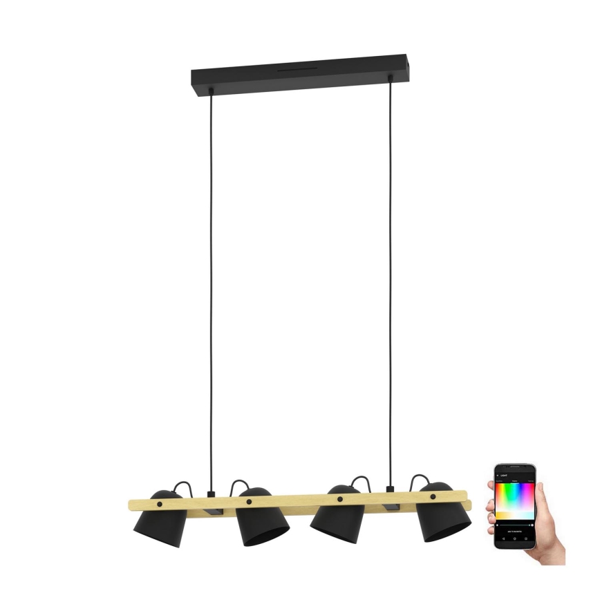 Eglo - LED RGBW Ściemnialny żyrandol na lince 4xLED/3,7W/230V 2700-6500K