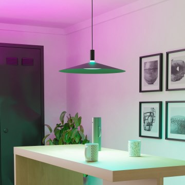 Eglo - LED RGBW ściemnialny żyrandol na linkach LED/15,5W/230V 2700-6500K czarny