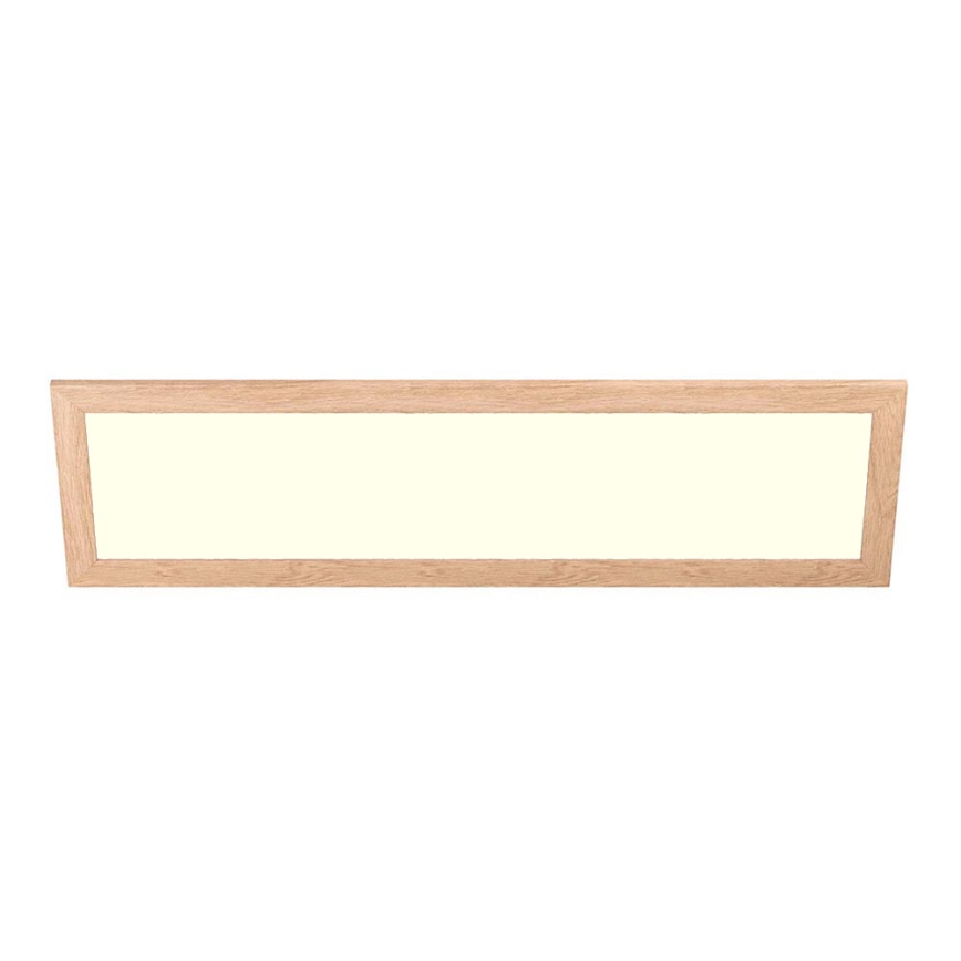 Eglo - LED RGBW ściemnialny przysufitowy panel SALOBRENA-C WOOD LED/34W/230V 2700-6500K 34x124 cm brązowy + pilot zdalnego sterowania