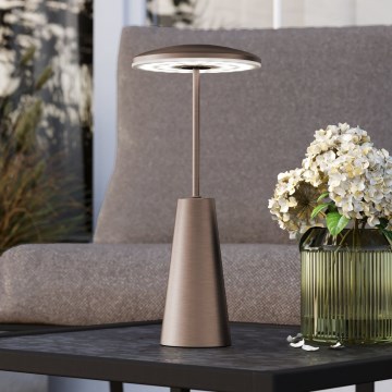 Eglo - LED Ściemnialna dotykowa zewnętrzna lampa LED/2,8W/5V 2400K/3000K/4000K 5200 mAh IP54 beżowy