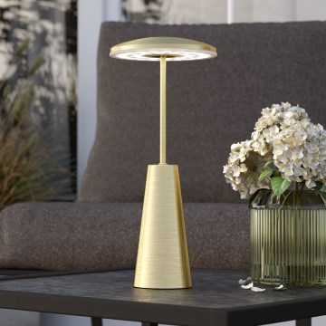 Eglo - LED Ściemnialna dotykowa zewnętrzna lampa LED/2,8W/5V 2400K/3000K/4000K 5200 mAh IP54 złoty