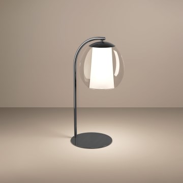 Eglo - LED Ściemnialna lampa stołowa LED/5,5W/230V + LED/1,6W chrom błyszczący