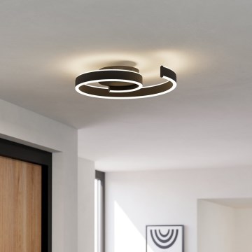 Eglo - LED ściemnialna lampa sufitowa LED/37W/230V 3000-6500K czarna