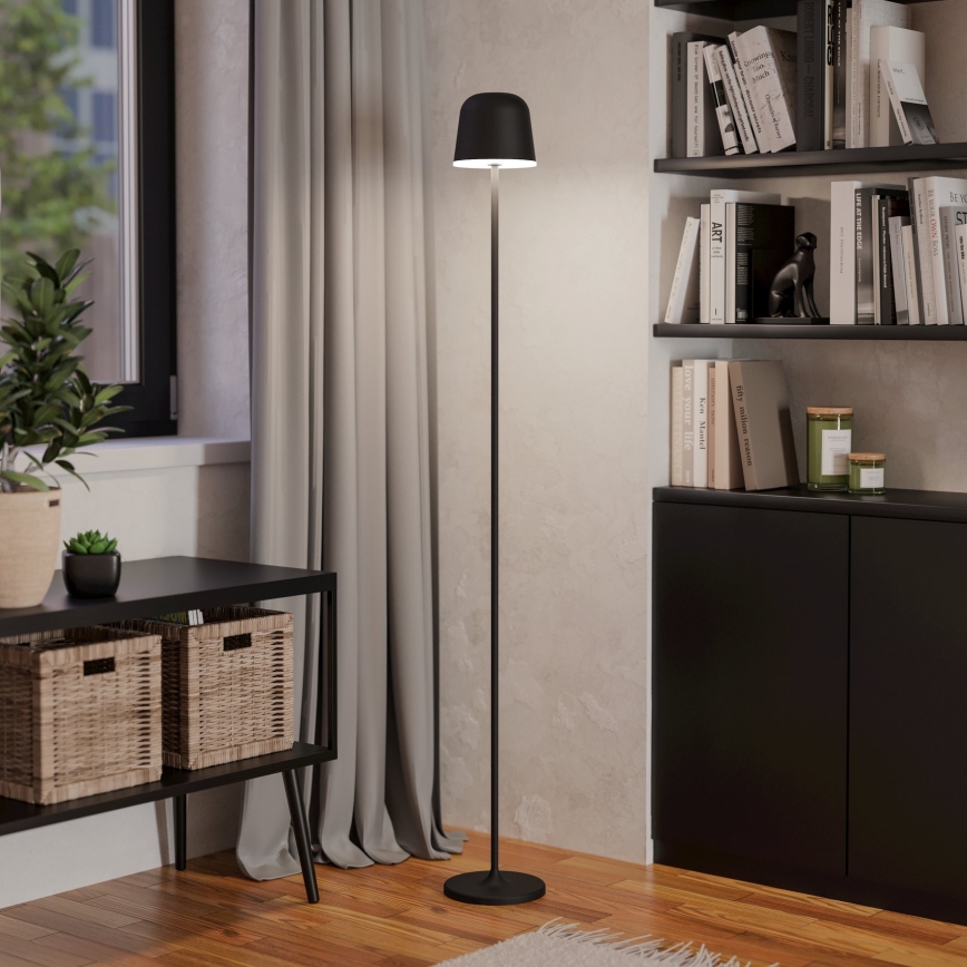 Eglo - LED Ściemnialna zewnętrzna ładowalna lampa podłogowa LED/4,3W/5V 2400/3000/4000K IP54 czarny