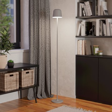 Eglo - LED Ściemnialna zewnętrzna ładowalna lampa podłogowa LED/4,3W/5V 2400/3000/4000K IP54 szary