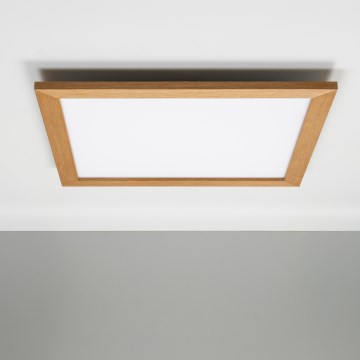 Eglo - LED Ściemnialny panel natynkowy SALOBRENA-CL WOOD LED/31W/230V 2700-6500K 64x64 cm brązowy