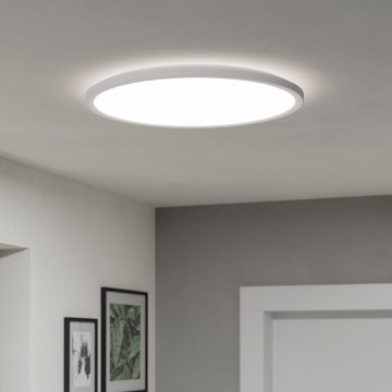 Eglo - LED Ściemnialny plafon łazienkowy LED/16,8W/230V 2700-6500K pr.50 cm IP44 biały + zdalne sterowanie