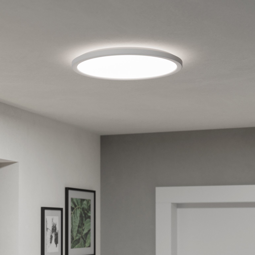 Eglo - LED Ściemnialny plafon łazienkowy LED/18,5W/230V 2700-6500K śr. 38,9 cm IP44 biały + zdalne sterowanie