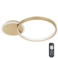 Eglo - LED Ściemnialny plafon LED/15W/230V złoty + pilot