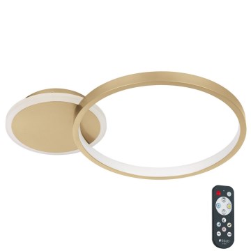 Eglo - LED Ściemnialny plafon LED/15W/230V złoty + pilot