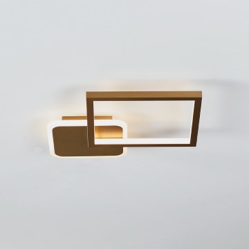 Eglo - LED Ściemnialny plafon LED/15W/230V złoty + pilot