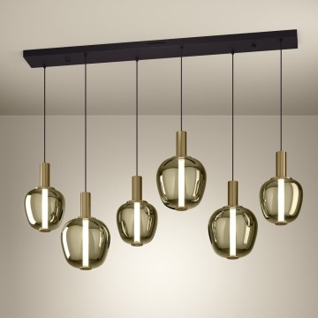 Eglo - LED ściemnialny żyrandol 3xLED/5W/230V + 3xLED/6,5W + 6xLED/1,6W 2200-6500K złoty