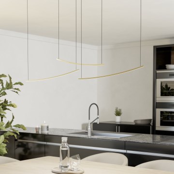 Eglo  - LED ściemnialny żyrandol na lince LED/22W/230V 2700/4000/6500K złoty