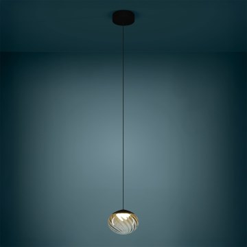 Eglo - LED ściemnialny żyrandol na lince LED/5,8W/230V 2200-6500K beżowy/przydymiony + pilot zdalnego sterowania