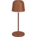 Eglo - LED ściemniana zewnętrzna dotykowa ładowalna lampa stołowa LED/1,8W/5V 2500/3000/4000K 2500 mAh IP54 brązowa