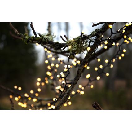 Eglo - Zewnętrzny łańcuch świąteczny LED 700 diod/8 funkcji, 19 m, IP44, ciepła biel