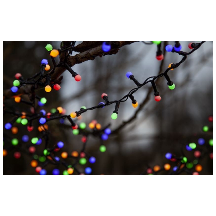Eglo 472-53 - LED Zewnętrzny łańcuch bożonarodzeniowy BERRY MINI 700xLED/8 funkcji 14m wielobarwny IP44