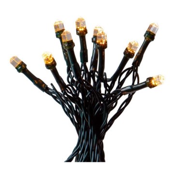 Eglo - LED Zewnętrzny łańcuch świąteczny 100xLED/1 funkcja 12,5m IP44 ciepła biel