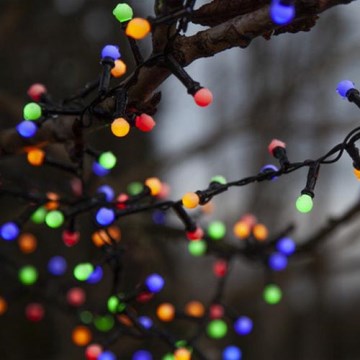 Eglo - LED Zewnętrzny łańcuch świąteczny 300xLED/8 funkcji 11m IP44 wielokolorowy