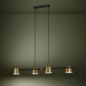 Eglo - LED Żyrandol na lince 4xGU10/4,6W/230V 3000K złoty