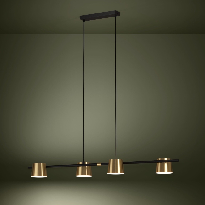 Eglo - LED Żyrandol na lince 4xGU10/4,6W/230V 3000K złoty