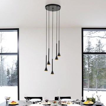 Eglo - LED Żyrandol na lince 5xGU10/5W/230V