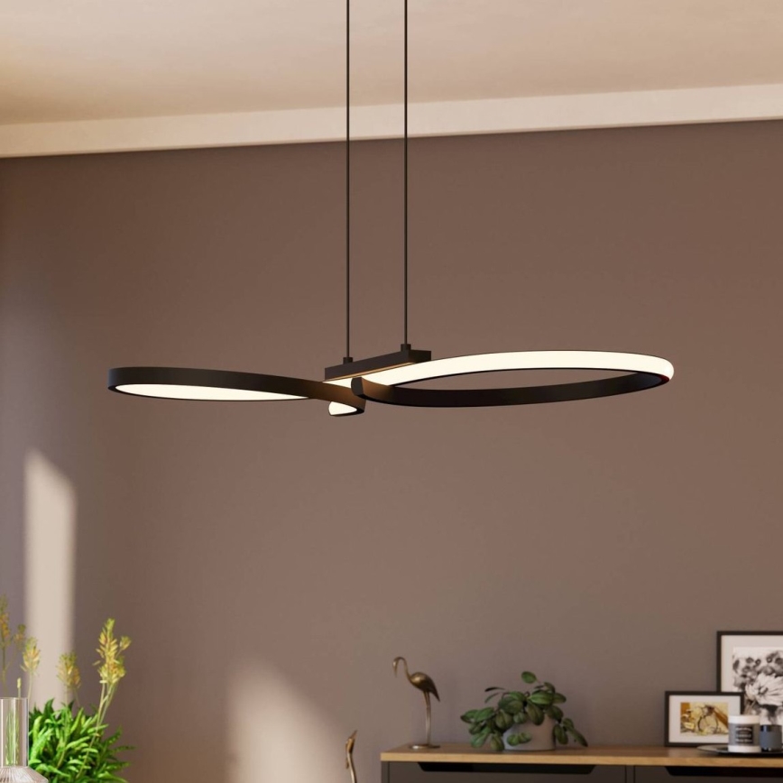 Eglo - LED Żyrandol na lince LED/21W/230V 3000K czarny