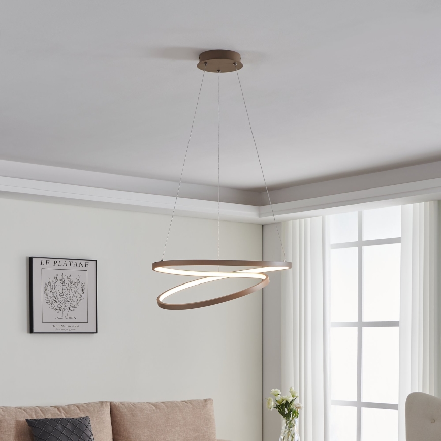Eglo - LED Żyrandol na lince LED/36W/230V 3000K beżowy