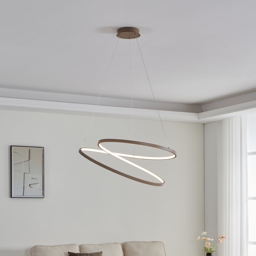 Eglo - LED Żyrandol na lince LED/42W/230V 3000K beżowe