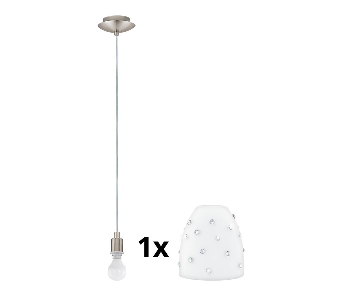 Eglo - LED Żyrandol na lince MY CHOICE 1xE14/4W/230V chrom/biały