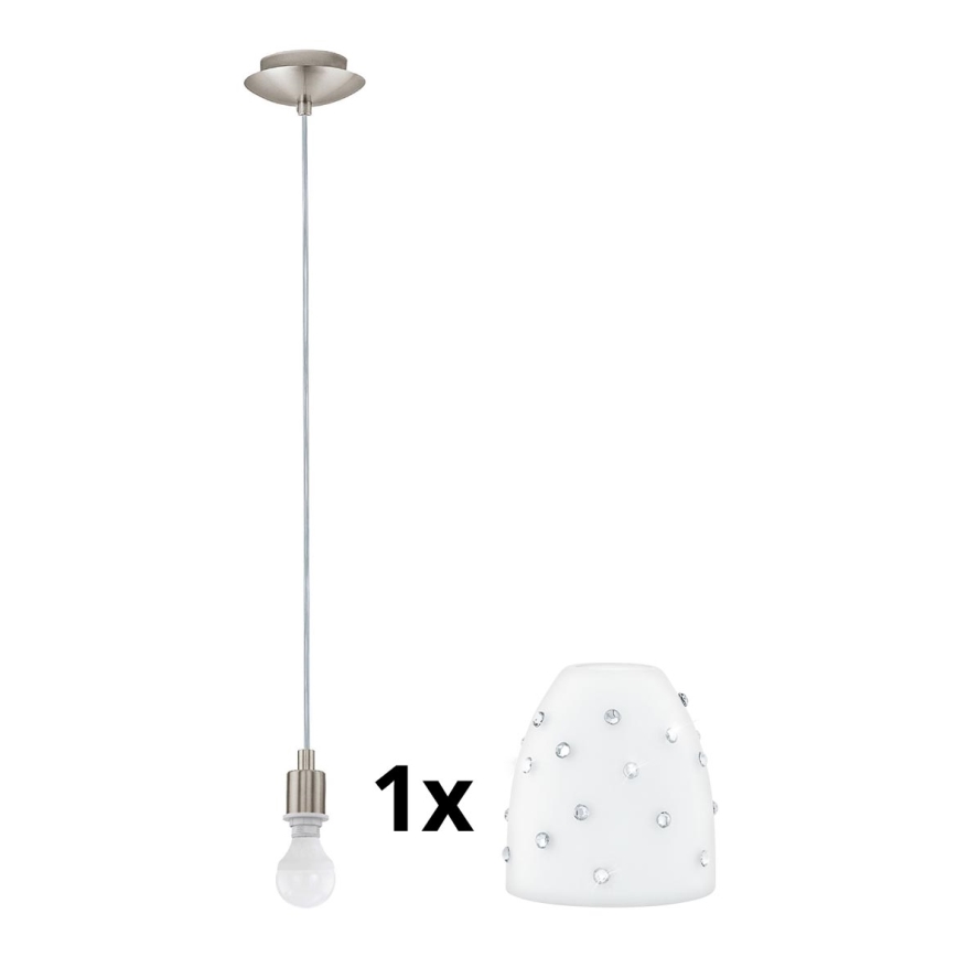 Eglo - LED Żyrandol na lince MY CHOICE 1xE14/4W/230V  matowy chrom/biały