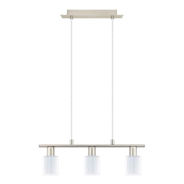 Eglo - LED Żyrandol na lince MY CHOICE 3xE14/4W/230V matowy chrom/biały