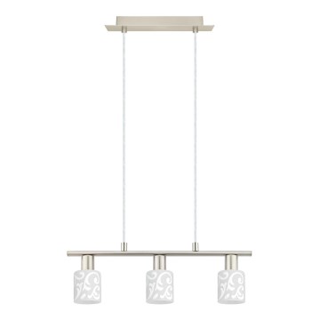 Eglo - LED Żyrandol na lince MY CHOICE 3xE14/4W/230V matowy chrom/biały