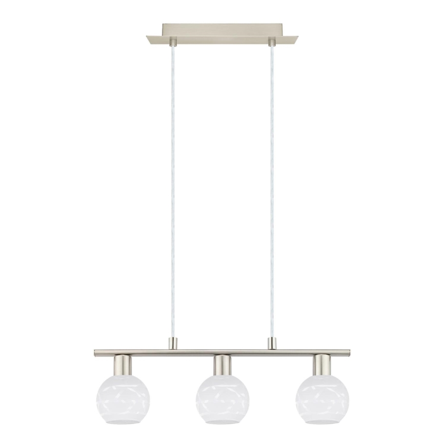 Eglo - LED Żyrandol na lince MY CHOICE 3xE14/4W/230V matowy chrom/biały