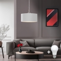 Eglo - LED Żyrandol na lince TUNJA 1xE27/60W/230V biały