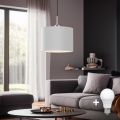 Eglo - LED Żyrandol na lince TUNJA 1xE27/60W/230V biały