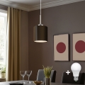 Eglo - LED Żyrandol na lince TUNJA 1xE27/60W/230V brązowy
