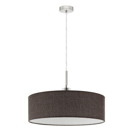 Eglo - LED Żyrandol na lince TUNJA 1xE27/60W/230V brązowy