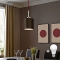 Eglo - LED Żyrandol na lince TUNJA 1xE27/60W/230V brązowy
