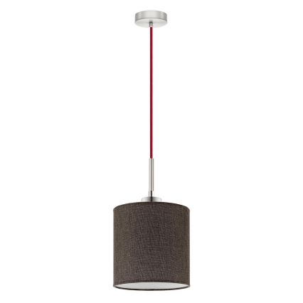 Eglo - LED Żyrandol na lince TUNJA 1xE27/60W/230V brązowy