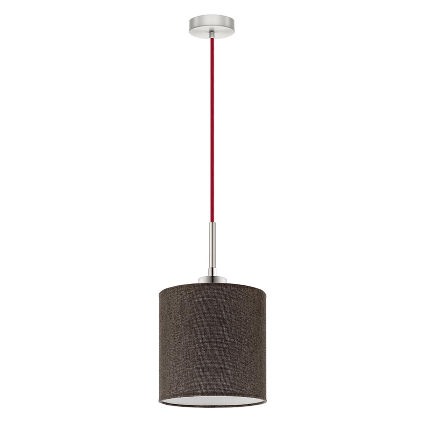 Eglo - LED Żyrandol na lince TUNJA 1xE27/60W/230V brązowy
