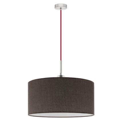 Eglo - LED Żyrandol na lince TUNJA 1xE27/60W/230V brązowy