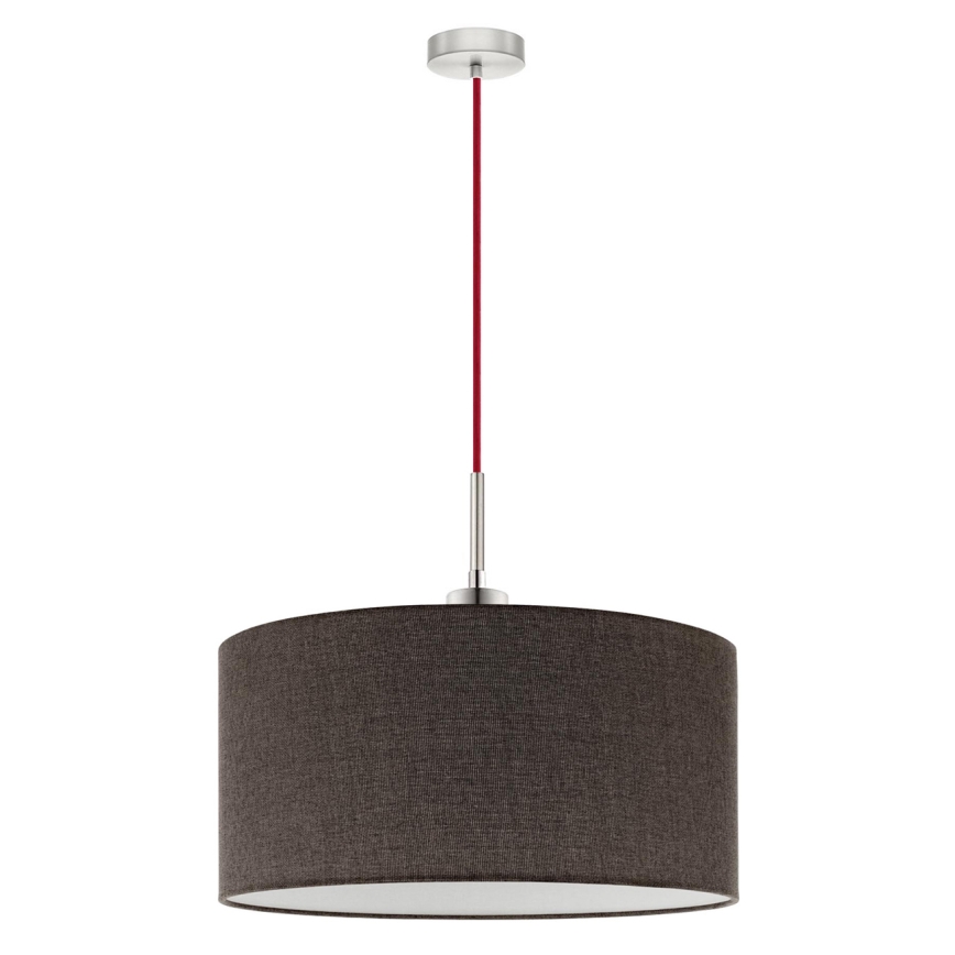 Eglo - LED Żyrandol na lince TUNJA 1xE27/60W/230V brązowy